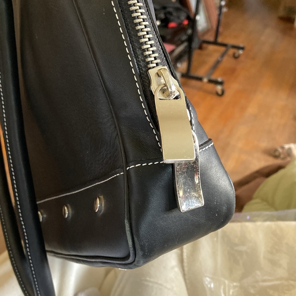 Genuine Leather Black Briefcase With Structured S… - image 6